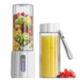 COKUNST Portable Blender, Small Smoothie & Shake Maker with LED Display, 17 oz (500ml) Personal Blender with 6 Blades, USB C Rechargeable Juice Mixer with Extra Lid for Travel, Office, Gym, Home