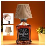 WILIT Wireless Bottle Lamp Shades for Table Lamps, 3 Level Brightness Bar Lights for Home Bar, Rechargeable Cordless Lamp for Bedroom Bar&Restaurant, Modern Wine Bottle Light, Gifts for Women