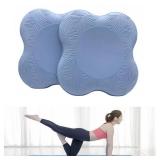 Kenhihi Yoga Knee Pads (Set of 2) - Yoga Props and Accessories for Women/Men Cushions Knees and Elbows for Fitness, Travel, Meditation, Kneeling, Balance, Floor, Pilates (Blue)