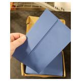 Harloon 100 Pcs A9 Envelopes 5.75 x 8.75 Inch Self Adhesive Wedding Invitation Envelopes Paper Greeting Card Envelopes for Photos Documents Letters Announcements Baby Shower Office (Navy Blue)
