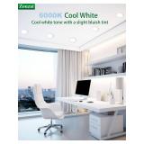 zouzai 20 Pack 4 Inch Ultra-Thin LED Recessed Ceiling Light with Junction Box 6000K Cool White Dimmable Can-Killer Downlight - ETL and Energy Star Certified
