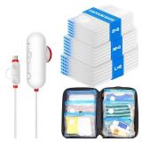 VMstr 18 Pack Vacuum Storage Bags with USB Pump, Vacuum Seal Bags for Clothing Travel, Carry-on Size Space Saver for Clothes and Clothing