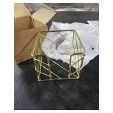 TOCCOOL Gold Desktop Organizer - Multi-Functional Sticky Note Holder, Memo Note Cube for Office & Home, School, Desk Supplies