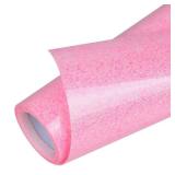 TORC Pink Glitter HTV Heat Transfer Vinyl Roll 12 inch x 5 ft Iron on Vinyl for T Shirts Crafts