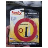 Korky 427BP Flush Valve Seal For Mansfield 210 and 211 Toilet Repairs , Red