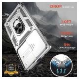 for Samsung Galaxy Note 20 Ultra Case with HD Screen Protector, Build in Magnetic Ring Kickstand [Military Grade] Protective Case for Galaxy Note 20 Ultra, Silver