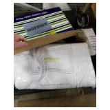 100% Talalay Latex Pillow Bed Pillow for Sleeping, Extra Soft Natural Latex Sleeping Pillow for Back, Stomach or Side Sleepers, Removable Breathable Cotton Cover - High Elasticity (Queen Size)