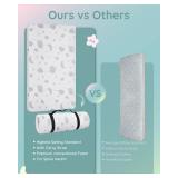 Lilian&Gema Pack and Play Mattress 38x26x1.5, Portable Mattress for Playpen, Pack N Play Mattress Topper, Soft Breathable and Waterproof Washable Cover for Baby Toddler