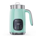 Maestri House Milk Frother, Variable Temp and Froth Thickness Milk Frother and Steamer, 14.1OZ/400ML Smart Touch Control Foam Maker, Memory Function for Latte, Warm Milk, Hot Chocolate (Blue)z