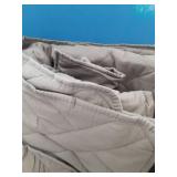 Grey Lightweight Quilted Blanket, Thin Grey Comforter