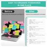 Taja Password Keeper Book with Alphabetical Tabsï¼Small Password Books for Seniors, Password Notebook for Internet Website Address Log in Detail, Password Logbook to Help You Stay Organized - Aqua