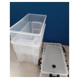 Zhehao 1.5 Gallon Drink Beverage Dispenser for Fridge with Spigot, Water Dispenser with Lids, Ice Drink Dispenser for Party Drink and Daily Use, 100% Sealed BPA FREE (2 Pcs)