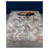 Bavni 6x9 Area Rugs Boho Washable Rugs for Living Room Non-Slip, Ultra Thin Low Pile Vintage Rug for Bedroom Dinning Room Office, Modern Farmhouse, Ivory/Teal