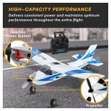 Top Race Remote Control Airplane - RC Plane 3 Channel Battery-Powered - Radio Control Airplanes for Adults and Kids 8+ - Easter Gift Toy - Easy to Control Electric Planes with Propeller Saver