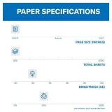 Hammermill Printer Paper, Great White 30% Recycled Paper, 8.5 x 11-1 Ream (500 Sheets) - 92 Bright, Made in the USA, 086710