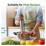Immersion Blender Handheld 1100W 3 in 1 Corded Stick Hand Blenders for Kitchen with Trigger Speed Control, with Whisk, Milk Frother Attachemnts, Perfect Emulsifier for Soup, Smoothie, Puree