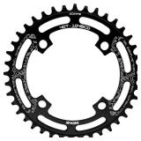 DECKAS Round Chainring 104BCD 40T 42T 44T 46T 48T 50T 52T Narrow Wide Chainring for 7 8 9 10 11 12 Speed Chains (Round Black, 42T)
