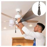 Yaomiao 4 Pieces Ceiling Fan Pull Chain Vintage Hollow Fan Danglers Coppery Color Light Pull Extension 13 Inch Lamp Pulls Extender with Ball Connector Chain for Decoration(Bronze)