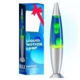 Soarling Giant Liquid Motion Lamps 16 Inch for Kids Adults Large Blue Yellow Relax Night Light Table Lamp for Kids Room, Bedroom Classic Retro Motion Lamp Home Decor for Christmas, Birthday, Party