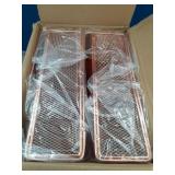 AUPSEN File Organizer for Desk, 4-Pack Desk Accessories & Workspace Organizers, Magazine File Holder, Mesh Desktop Organizer for Home Office (Rose Gold)