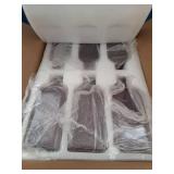 GMWD Glass Flower Vase Set of 6 Purple Clear Bud Vases, 14.5 Oz 8 Oz Apothecary Bottle Vases Decorative for Centerpieces Home Decoration Wedding Reception Table Decor