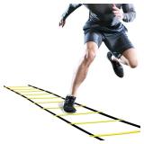 GHB Pro Agility Ladder Agility Training Ladder Speed 12 Rung 20ft with Carrying Bag