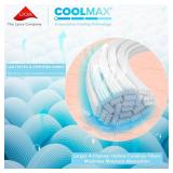 Comfort Spaces King Cooling Sheets, Moisture Wicking Coolmax Sheets, Soft, Colorfast Sheet Set, Cooling Bed Sheets For Hot Sleepers, Elastic Deep Pocket Fits Up to 16\" Mattress, King Blue 4 Piece