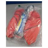 TNELTUEB Pool Basketball, 8.5 Inch Mini Replacement (2 Balls, Red), PVC, for Indoor Outdoor Toy Hoop, Fits All Standard Swimming Pool Games, No Slip Grip