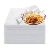 100PCS Deli Paper Sheets 12Ã12\", Unbleached White Wax Paper Sheets for Food Basket Liners, Precut Parchment Paper Baking Sheets for Cookies, Grease Resistant Sandwich Wrappering Paper by Neyimqr