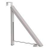 Hleelomi Clothes Drying Rack for Laundry Room Organization,Foldable Over The Door Drying Racks for Saving Space, Warm Gray 1 Pack