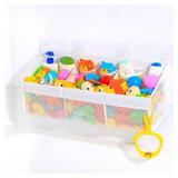 KPH has improved the bath toy holder experience, with the bathtub toy storage adding 6 pockets and a super breathable mesh bath toy storage that dries quickly, bath toy organizerï¼ Easy to use