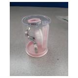 iGeyzoe Contact Lens Wearing Aids, Portable Contact Lens Eyelid Stretcher, Color Contact Lens Wearing Tool With Insert or Remove Tool/Tweeers/Contact Lens Case (Pink)