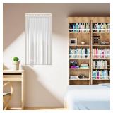 MEXAU 2PCS Small Tension Curtain Rod 11 to 19 Inch,White Short Curtain Rods No Drilling,Loaded Expandable Spring Curtain Rods for Windows,Kitchen,Closet,Cupboard,Door,Bookshelf