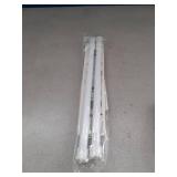 MEXAU 2PCS Small Tension Curtain Rod 11 to 19 Inch,White Short Curtain Rods No Drilling,Loaded Expandable Spring Curtain Rods for Windows,Kitchen,Closet,Cupboard,Door,Bookshelf