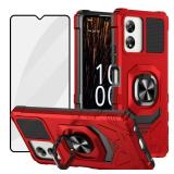Ailiber for Celero 5G SC Case with Screen Protector, Boost Celero 5G SC Case with Stand for Magnetic Car Mount, Military Grade, Heavy Duty Protective Cell Phone Cover for Celero SC 5G-Red