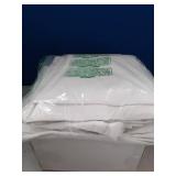 MIULEE 100% Blackout Curtains 90 inches Long Linen Curtains & Drapes for Bedroom Back Tab Living Room Darkening Full Black Out Window Curtain Panels Rod Pocket, White, 2 Panels Set