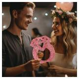 Eploger Engagement Decorations Rose Gold Glitter Diamond Ring Sign Centerpieces for Table Decoration,Bridal Shower Decorations Wedding Anniversary Supplies