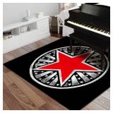 PRIHALF Drum Rug, Drum Set Carpet,Bedroom Living Room Decor,Soundproof Rug Pads Drum Accessories for Drum Set,Non-Slip Carpet,Great Gift for Drummers,100% Polyester(C,2.6 * 4ft)