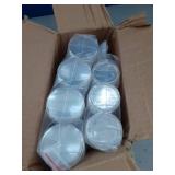 MK.Bear 100 Pack Acrylic Button Pins Badge, 45mm/1.77 Inch Clear Acrylic Pins Buttons Badges Kit with Blank Round Paper, DIY Acrylic Pin Buttons