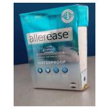 AllerEase Waterproof Mattress Protector Stain Protection Full Size Allergen Barrier Hot Water Washable Machine Washable Durable Zippered Knit Mattress Cover Stretch Corners (White)