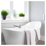 SENTO Slip On Silver Universal Bathroom Tub Spout with Diverter, Durable Heavy Duty Metal Bathtub Faucet with Shower Diverter - 7 Inches 1/2\" Copper Pipe, Polished Chrome