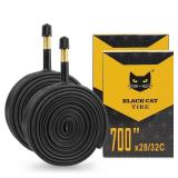 ONLY ONE MAKELEN 1Pcs 700x28C/32C Bike Tubes, 48mm AV Schrader Valve, 700C Bike Tire Tube for Road Bike