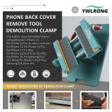 Phone Back Cover Glass Demolition Clamp for iPhone 11 11 Pro 11 Pro Max Back Rear Camera Glass Frame Demolition Clamp for iPhone 12 12 Pro Back Housing Cover Removal Holder Tool for iPhone 13