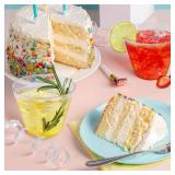 Lamosi 100 Pack 9 oz Gold Plastic Cups, Disposable Gold Glitter Plastic Cups, Fancy Clear Plastic Cocktail Cups for Wedding, Thanksgiving, Christmas, Parties