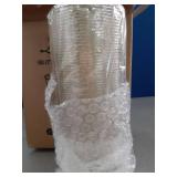 Lamosi 100 Pack 9 oz Gold Plastic Cups, Disposable Gold Glitter Plastic Cups, Fancy Clear Plastic Cocktail Cups for Wedding, Thanksgiving, Christmas, Parties