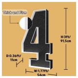 imprsv 3FT Black 40th-Birthday Decorations Numbers: 40th Birthday Party Anniversary Decorations Large Light Up Numbers 40 for Men Women