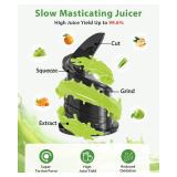 ECOSELF Large Feed Chute for Family Needs, Professional Cold Press Juicer For Whole Fruits & Vegetables, Easy to Clean