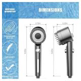 PWERAN Filtered Shower Head with Handheld, High Pressure Water Flow and Multiple Spray Modes Shower Head with Filter, Power Wash for Hard Water, Showerhead with ON/OFF Switch for Pets Bath