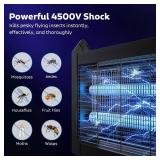Pre Owned OnBeam Solar Bug Zapper Outdoor, Mosquito Zapper Waterproof Electric Fly Zapper Rechargeable Mosquito Killer Lamp with 10W Solar Panel, 4500V Cordless Fly Trap for Backyard, Patio, Garden, R
