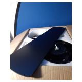 BYKISTOK Black Ceiling Fans with Lights - 52In Flush Mount Ceiling Fan Light with Remote, 3CCT Dimmable and 6 Wind Speeds, Modern Low Profile Fan Light for Indoor Bedroom, Covered Outdoor